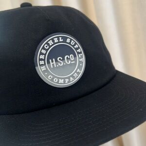 Herschel Supply Company Black Whaler Cap Hat